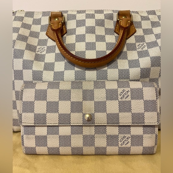 Louis Vuitton Damier Azur Speedy 30 with matching wallet - Picture 13 of 13